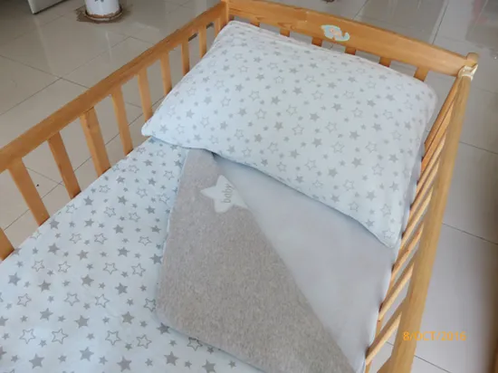 女の赤ちゃんベビーベッド寝具セット 100% コットンジャージーベビー寝具